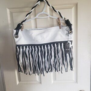 Blu Style Vintage Made in Italy Women's Hobo Leather bag